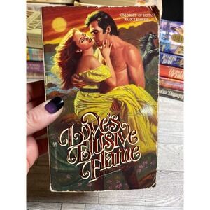 Loves Elusive Flame Phoebe Conn 1983 Zebra Books Romance Novel Clinch